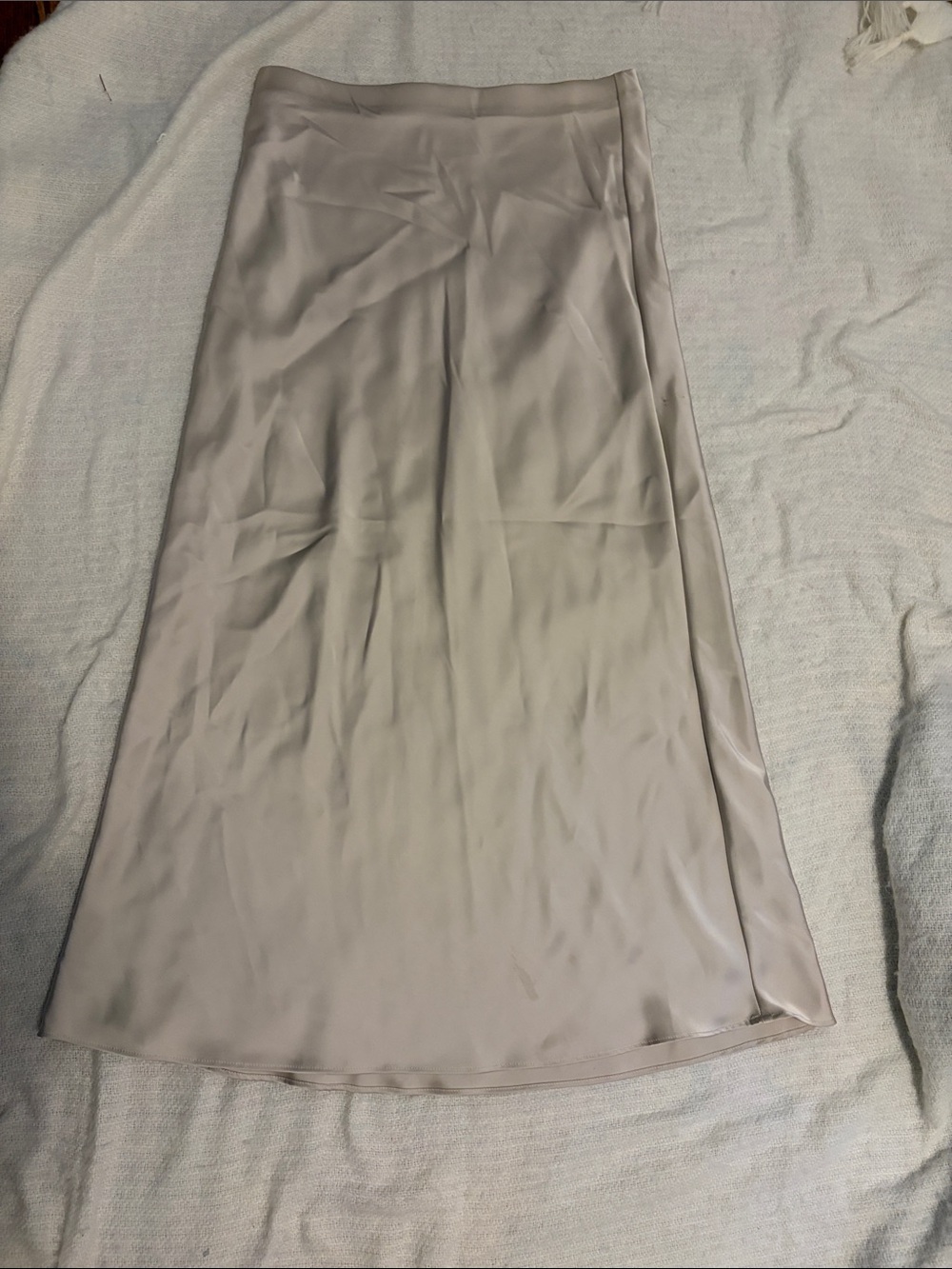 zara Satin Maxi Slip Skirt
